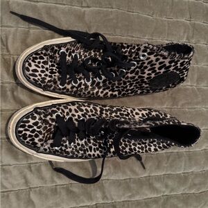 Converse Leopard Print High-Top Sneakers